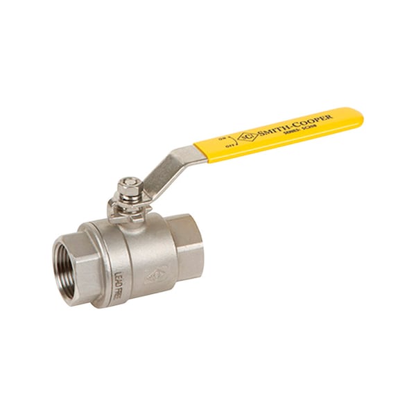 Smith-Cooper Smith Cooper 3/4 in. 304 Stainless Steel FIP Ball Valve Full Port Lever SC2081 - main
